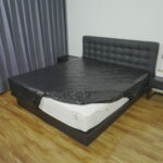 Black PVC Vinyl Waterproof Fitted Sheet main image
